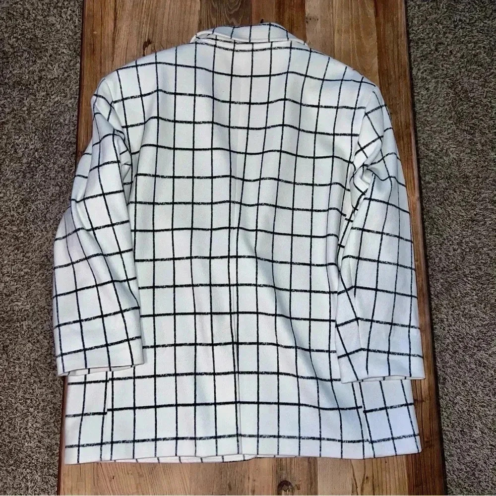 Hugo Boss Windowpane Check Oversized Blazer, size 14 - Picture 2 of 9